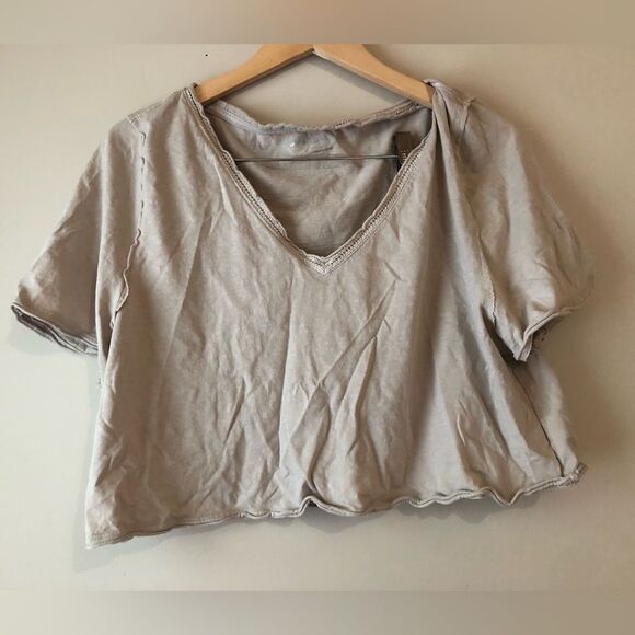 ♦️ Aerie | Cropped Loose TShirt - Picture 1 of 4